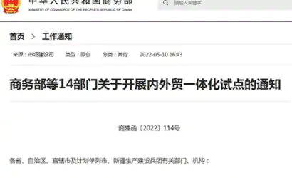 商务部等14部门发文，支持企业利用跨境电商等新业态新模式开拓国际市场缩略图