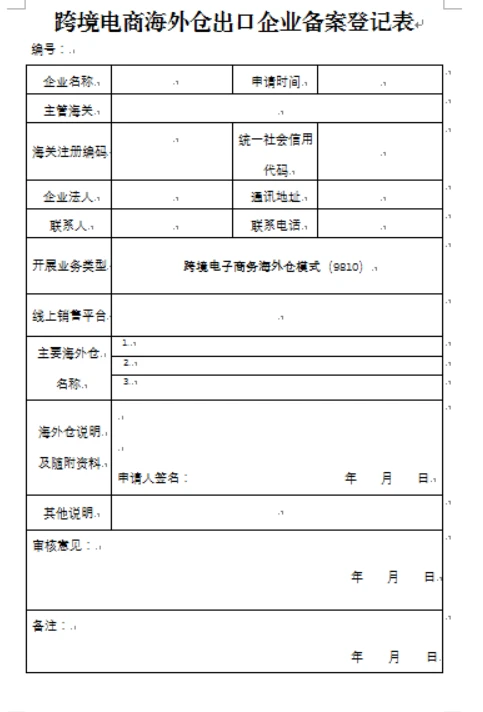 深圳海关跨境电商出口海外仓模式备案如何办理插图3
